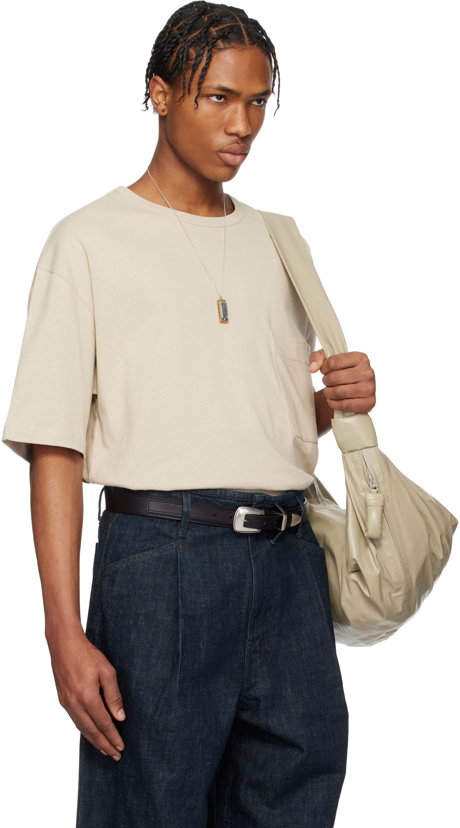 Kabelka LEMAIRE Lemaire Boxy Short Sleeve T-Shirt Béžová | TO1382 LJ1010, 1