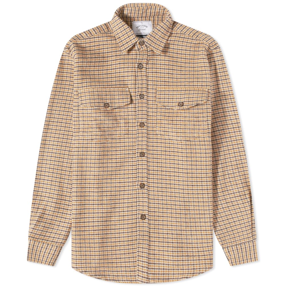 Bunda Portuguese Flannel PP 2 Pocket Overshirt Béžová | PF-PPSHRT-BRM, 0