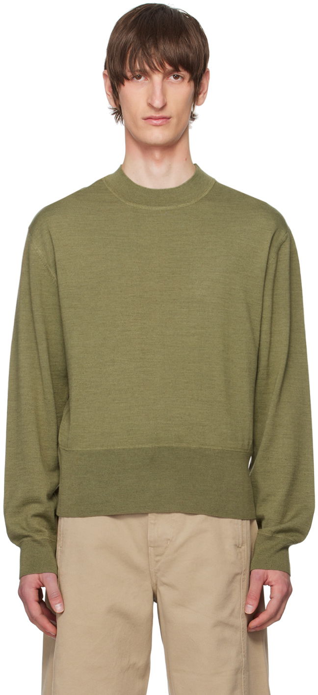 Sveter LEMAIRE Mock Neck Sweater Zelené | TO1195 LK087, 0