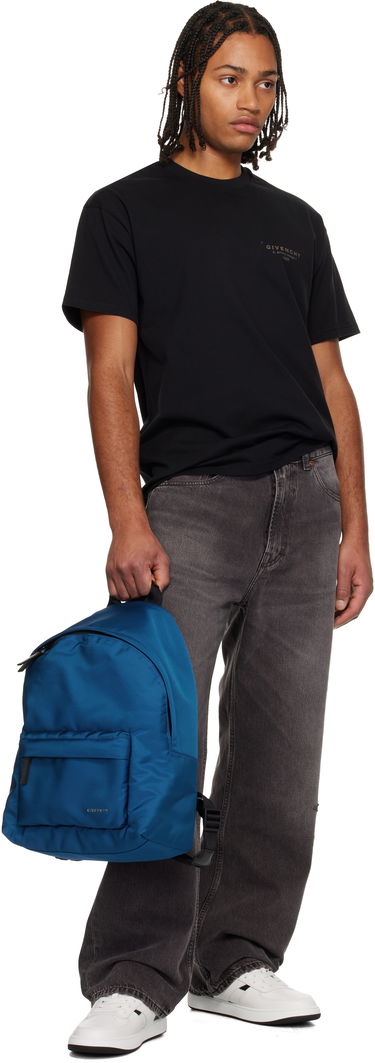 Batoh Givenchy Logo Bonded Backpack Modrá | BK50F3K17S422, 3