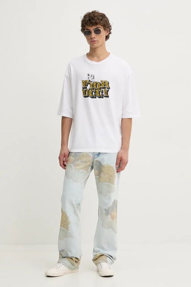 Tričko Fiorucci Graphic Print T-Shirt Biela | M01FMTSH101CJ01WH01, 1