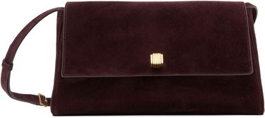 Kabelka Khaite KHAITE Audrey Suede Crossbody Bag Vínová | H3032-726, 0