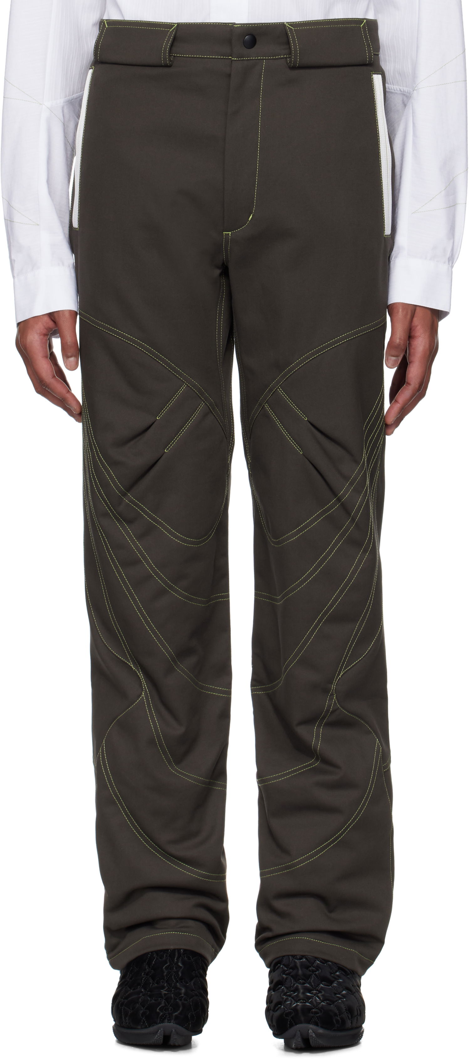 Nohavice KIKO KOSTADINOV Kiko Kostadinov Solix Zip Trousers Zelené | KKSS25T03-11, 0
