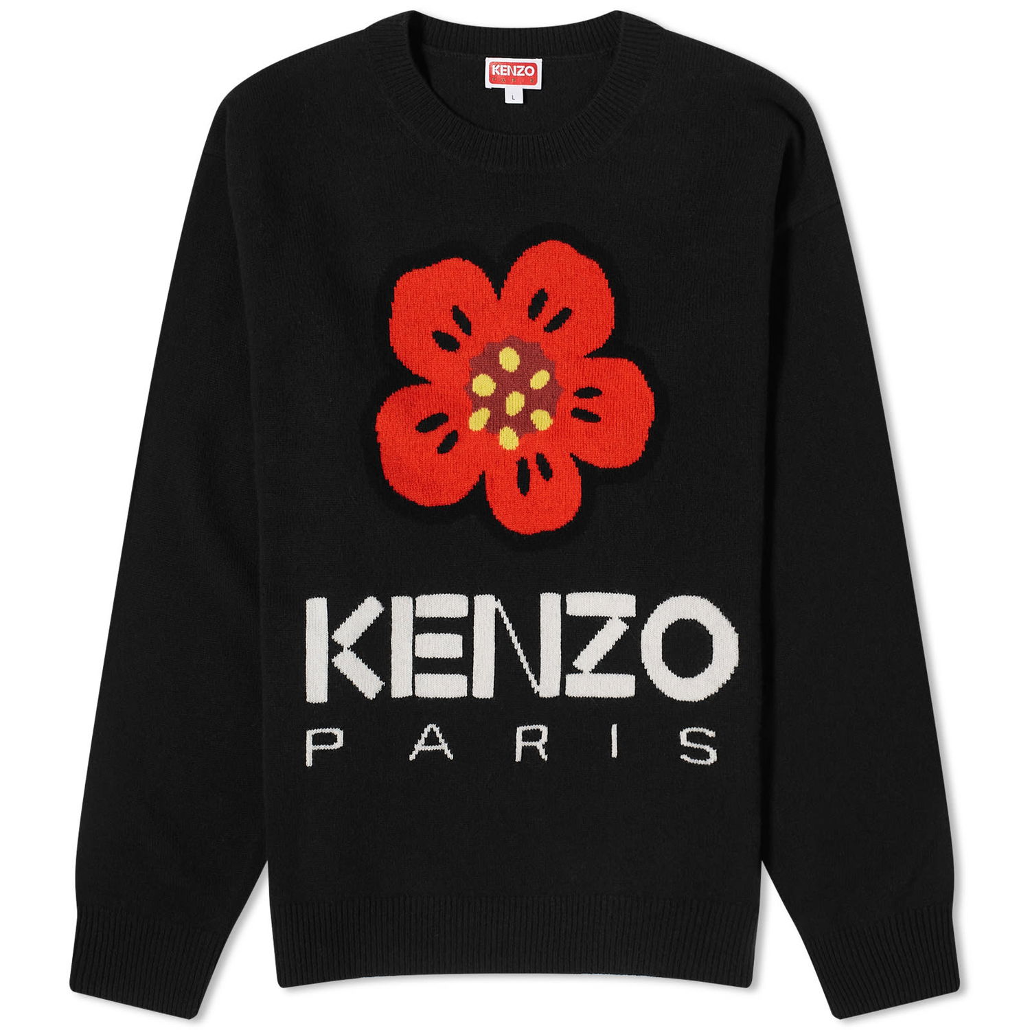 Sveter KENZO Boke Flower Crewneck Čierna | FD65PU4273LD-99J, 0