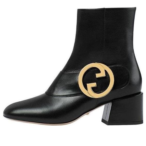 Tenisky a topánky Gucci Blondie Leather Ankle Boots Čierna | 700016-C9D00-1000