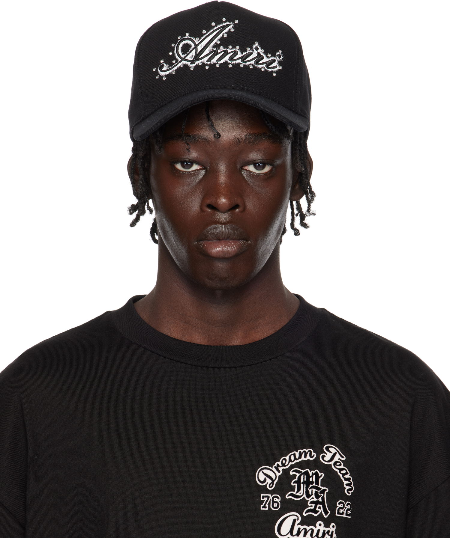 Klobúk AMIRI Crystal Logo Baseball Cap Čierna | AMHACP1042, 0