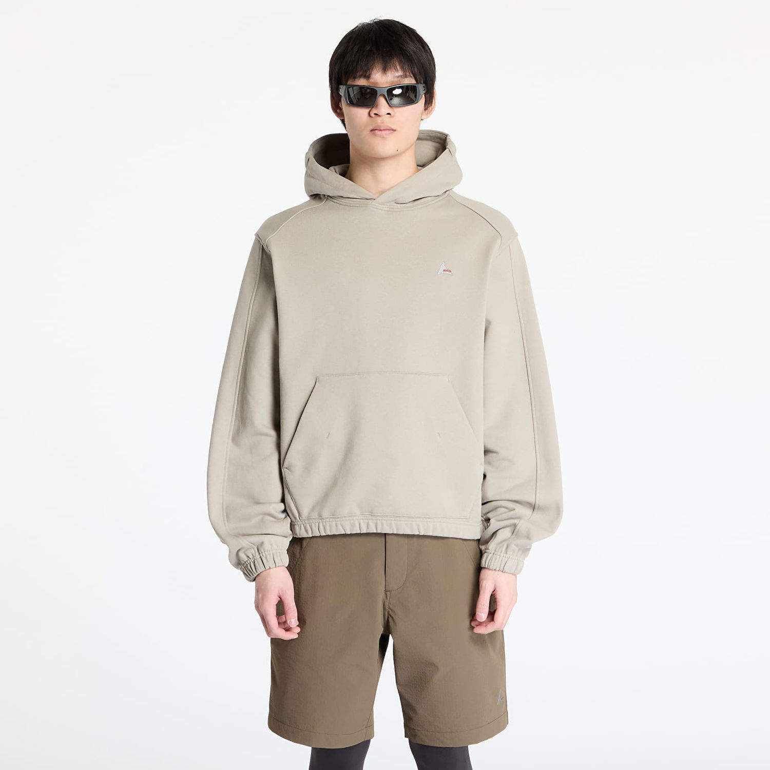 Mikina ROA ROA Logo Hoodie Béžová | RBMW0397FA280 BEG0002, 0