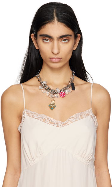 Náhrdelník Chopova Lowena Chopova Lowena Kiss BFF Charm Necklace Metalická | 6596, 1