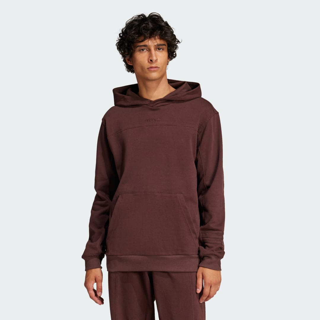 Mikina adidas Performance Burgundy Fleece Hoodie Vínová | JC8351, 0