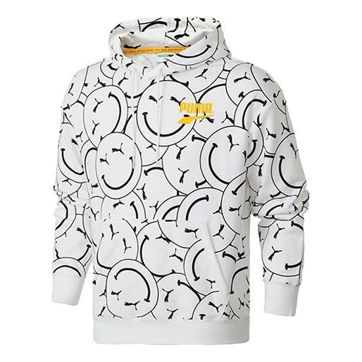 Mikina Puma Club AOP Print Hoodie Biela | 530367-02, 0