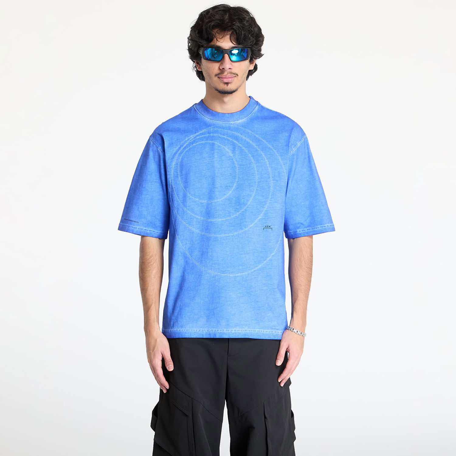 Tričko A-COLD-WALL* A-COLD-WALL* Frequency T-Shirt Modrá | ACWMTS213 Blue, 0