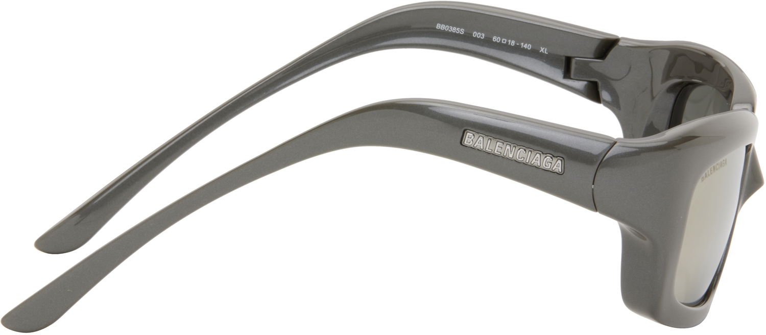 Slnečné okuliare Balenciaga Balenciaga Rectangular Sunglasses Šedá | BB0385S-003, 1