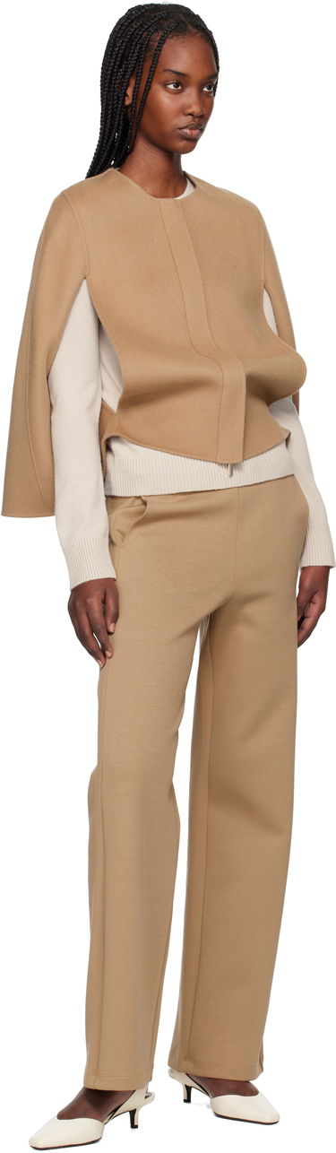 Vesta Max Mara Max Mara Helene Wool Cape Jacket Hnedá | 2519731011600, 3