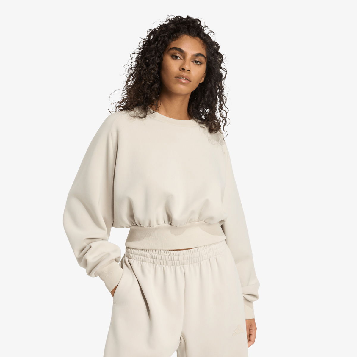 Mikina adidas Originals All Season Slim Sweatshirt Béžová | JV9894, 1