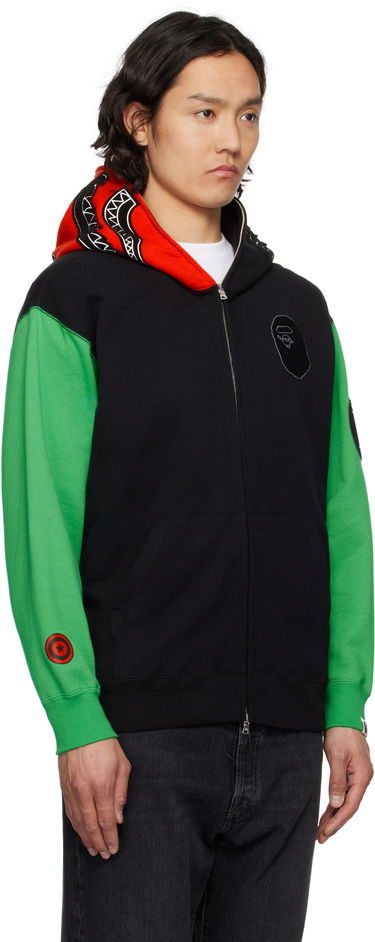 Mikina BAPE Shark Full Zip Hoodie Zelené | 001ZPK701308M, 1