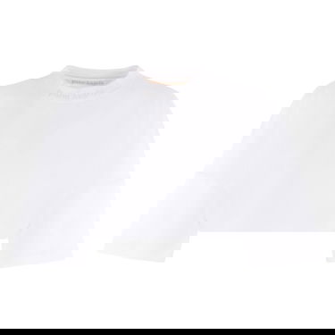 Crop Top Palm Angels Classic Over Logo Cropped T-Shirt Biela | PWAA054F22JER0010101, 1
