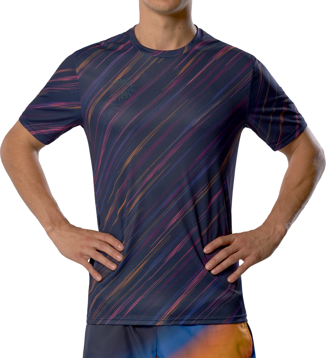 Tričko Mizuno Mizuno Hanabi T-Shirt Navy | j2gac550-98, 0