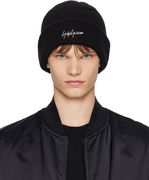 Y-3 KURO Knitted Beanie by Yohji Yamamoto