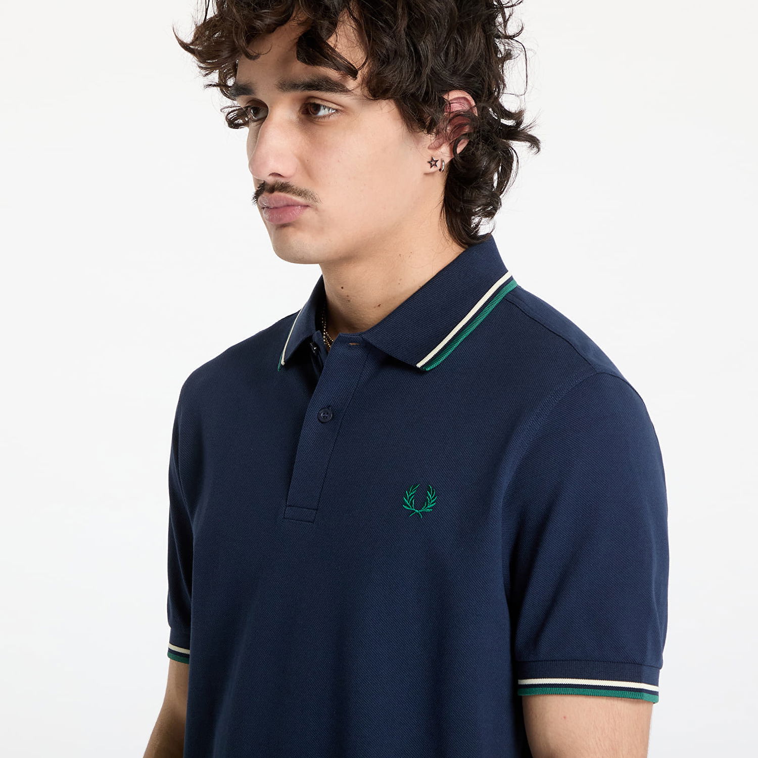 Polo tričko Fred Perry Fred Perry Twin Tipped Shirt Navy | M3600 Y30, 1
