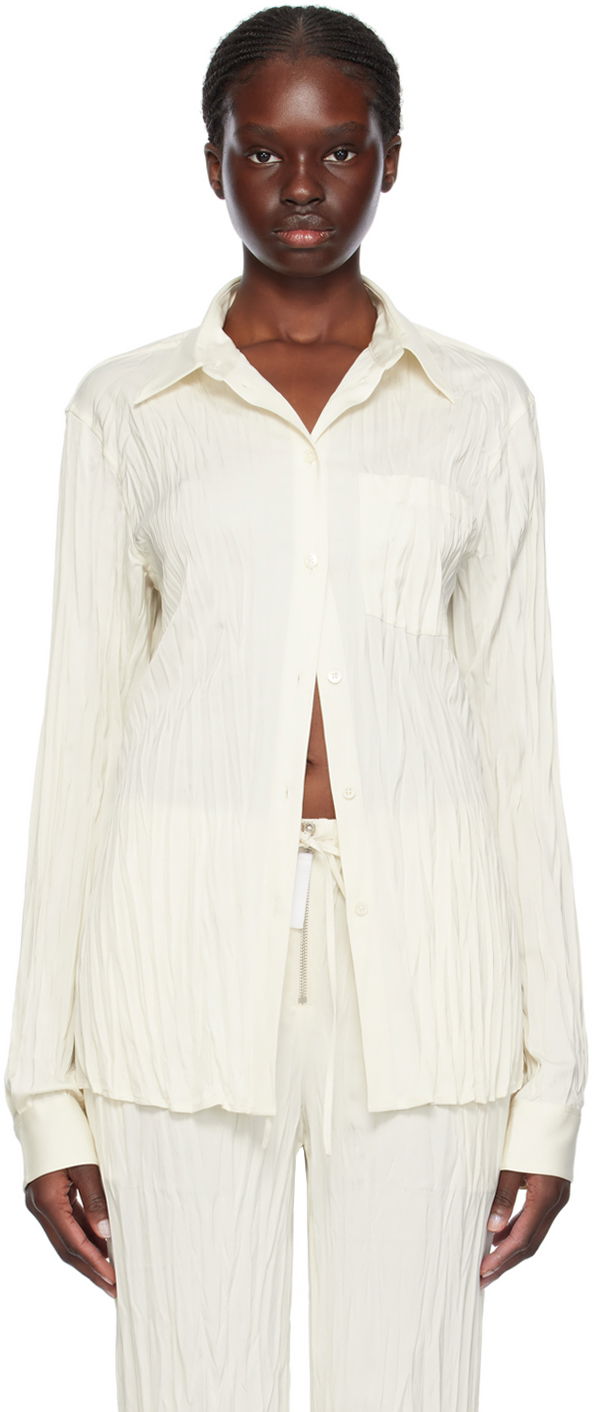 Helmut Lang Crushed Button-Down Shirt