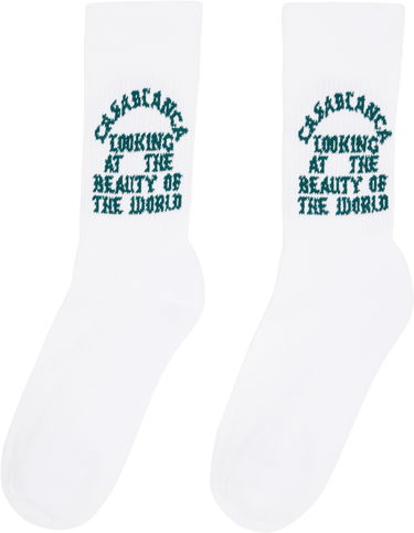 Ponožky Casablanca Casablanca 'Beauty Of The World' Socks Biela | AS25-ACC-010-05, 1