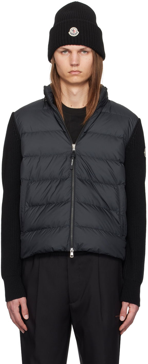 Prešívaná bunda Moncler Padded Zip-Up Hoodie Čierna | J20919B00032M1131, 0