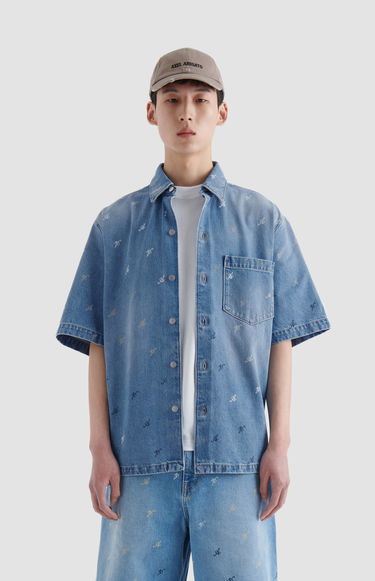 Košeľa AXEL ARIGATO Miles Shirt Modrá | A2084001, 7