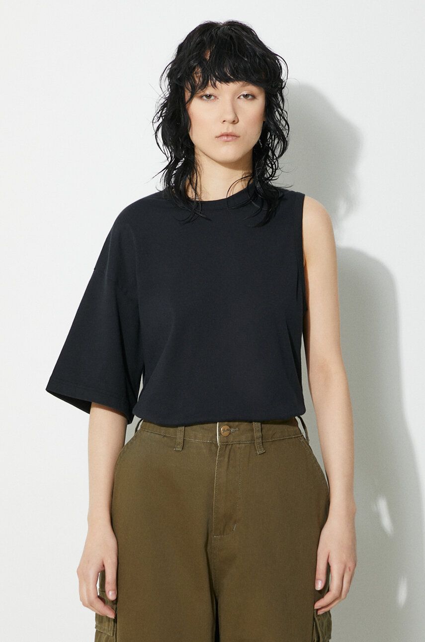 Tielko UNDERCOVER Undercover One Sleeve T-Shirt Čierna | UC1D1806, 0