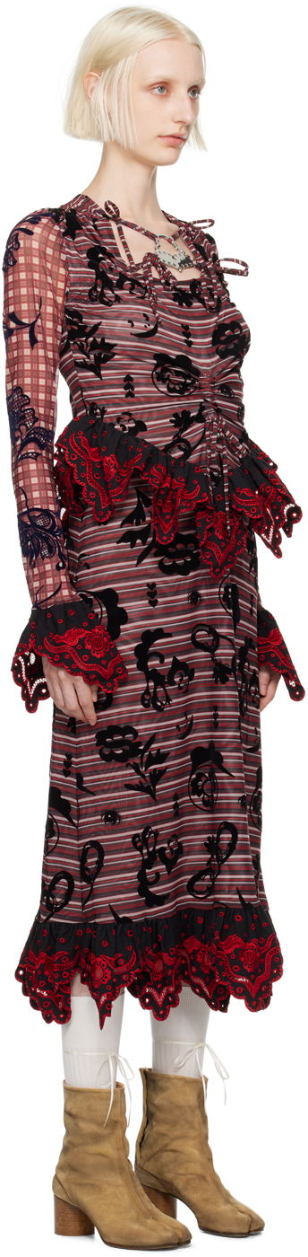 Šaty Chopova Lowena Chopova Lowena Sharon Hatch Midi Dress Rôznofarebný | 1268, 1