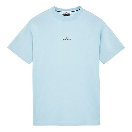 Tričko Stone Island Logo T-Shirt Modrá | 79152NS82-V0041