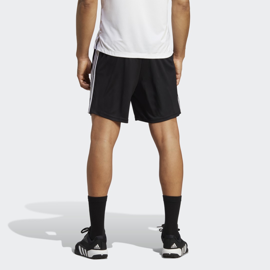 Šortky adidas Performance Essentials Piqué 3-Stripes Training Shorts Čierna | IB8111, 1