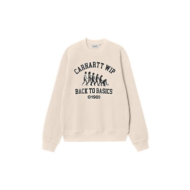 Mikina Carhartt WIP Men's Natural Back to Basics Graphic Sweatshirt Béžová | I034040_9, 5