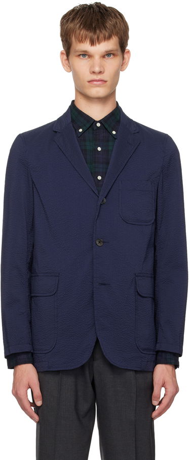 Bunda BEAMS Beams Plus Three-Button Shirt Blazer Navy | 3816-0196-139, 0