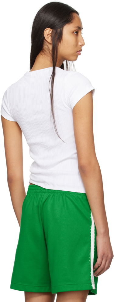 Tričko RE/DONE Hanes Edition 60s Slim Ribbed T-shirt Zelené | 865-02WSLIMTE, 2