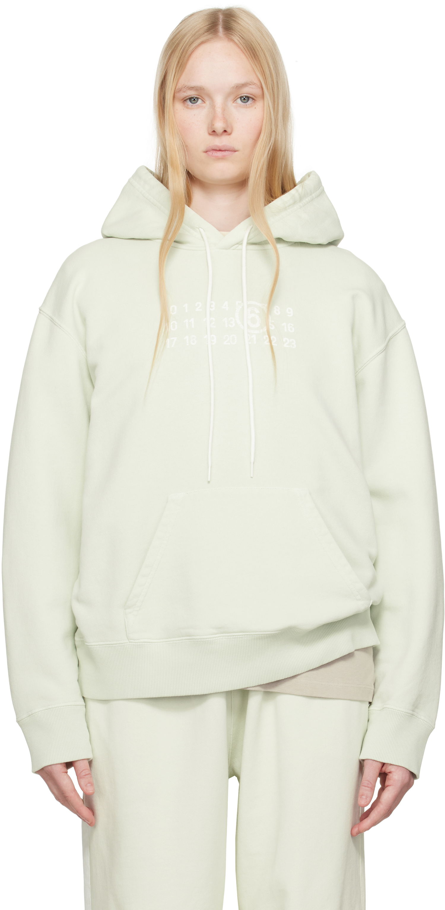 Mikina Maison Margiela MM6 Maison Margiela Unbrushed Sweat Jersey Hoodie Zelené | S62GU0138 M25004, 0