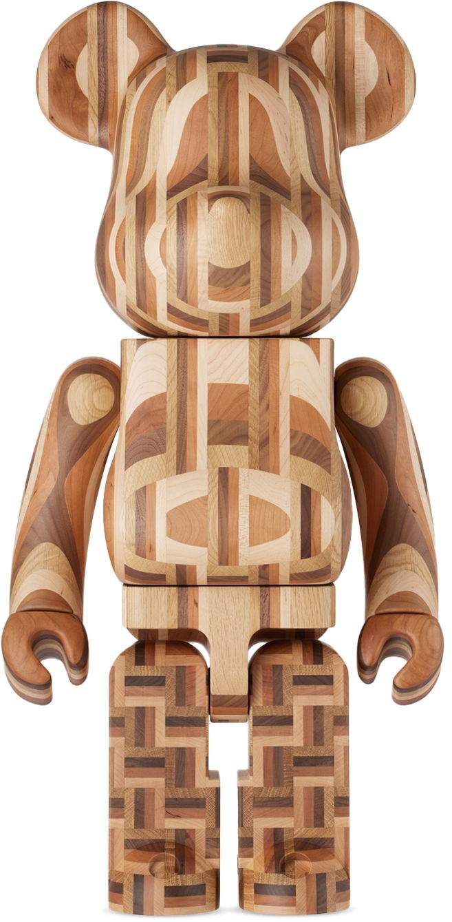 Zberateľské Medicom Toy Karimoku Yosegi 2nd 1000％ Bearbrick Hnedá | 4530956602110