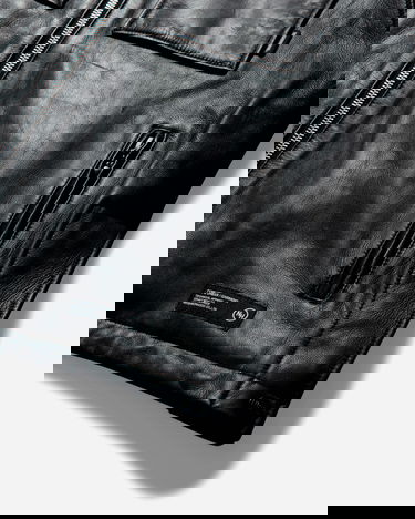 Bunda Neighborhood Leather Jacket Čierna | 251SZNH-JKM01 BK, 3