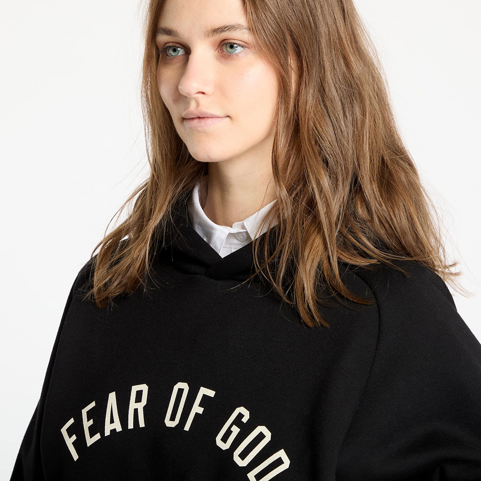 Essentials Fleece Cropped Hoodie