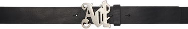 Opasok Palm Angels Leather Monogram Belt Čierna | PMRB036S25LEA0011072, 0