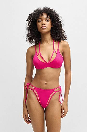 Podprsenka BOSS Halterneck Layered Bikini Top Ružová | 50540304, 1