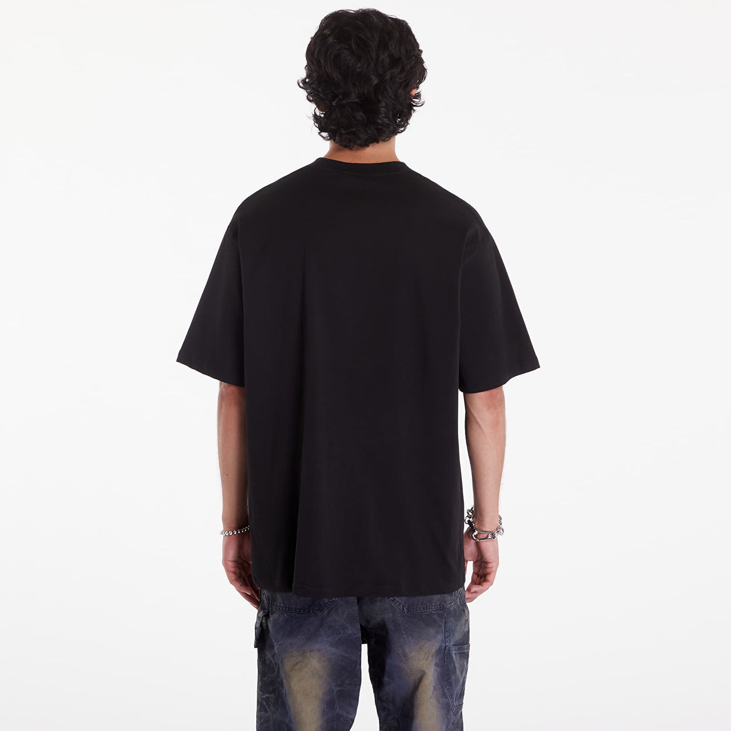 Tričko BAPE A BATHING APE Rhinestone College Relaxed Fit Tee Čierna | 001CSK301307MBLK, 1