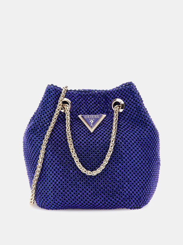 Kabelka GUESS Rhinestone Mini Bag Modrá | HWRE9350750