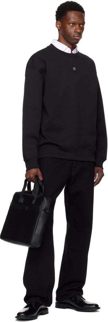 Batohy a tašky BOSS Logo Hardware Faux-Leather Briefcase Čierna | 50547428, 3