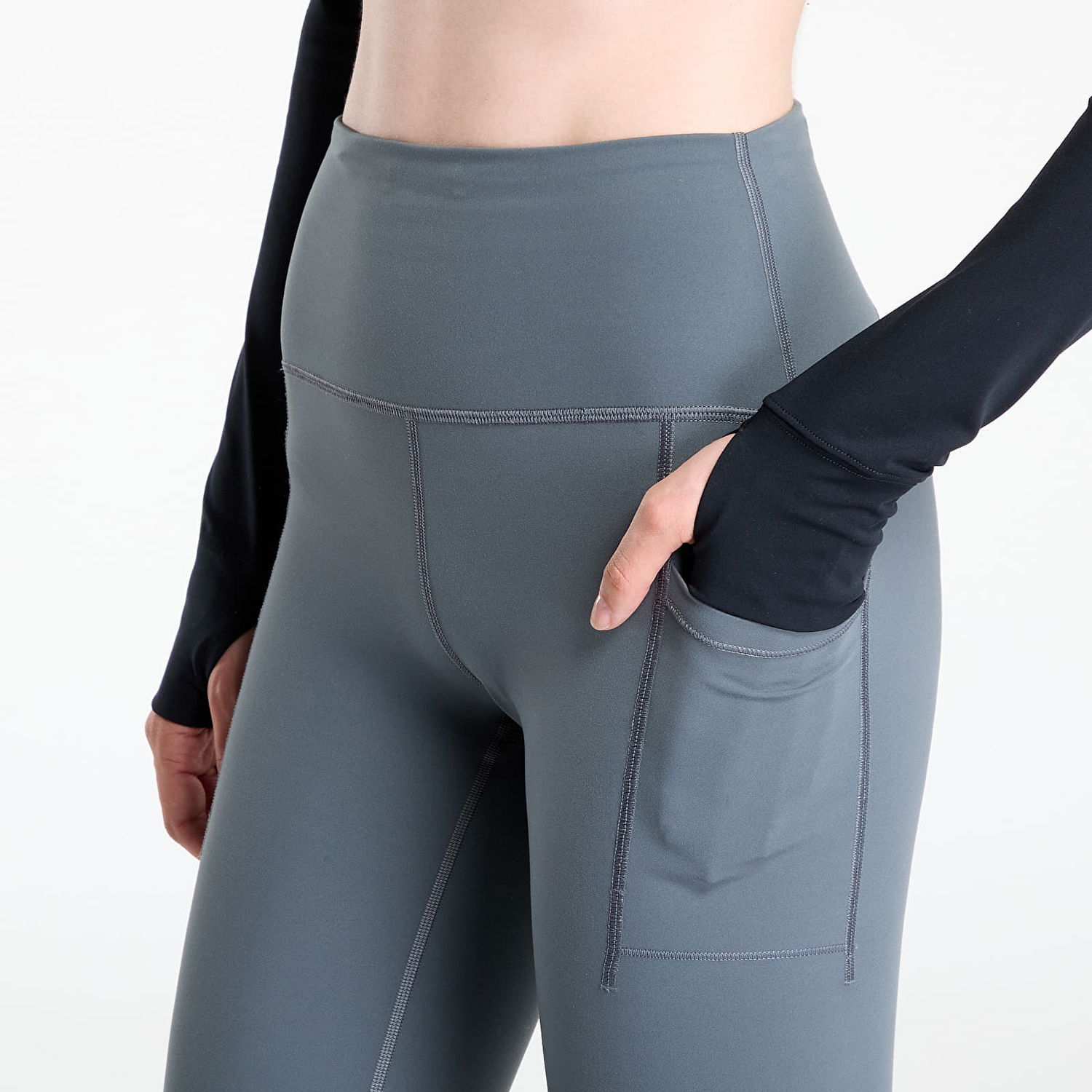 Legíny New Balance Sleek Pocket High Rise Legging 25" Šedá | WP51268GT, 1