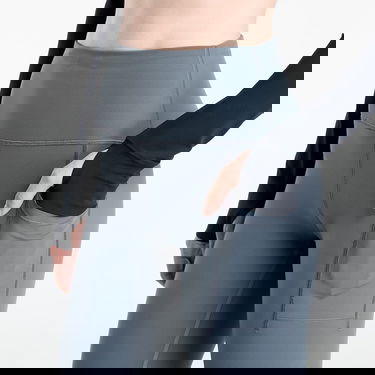 Legíny New Balance Sleek Pocket High Rise Legging 25" Šedá | WP51268GT, 1