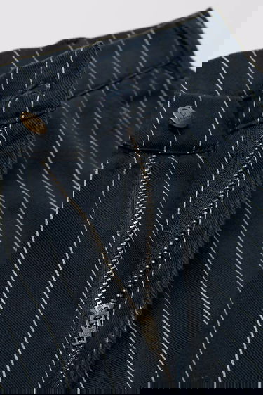 Nohavice By Parra Meandering Pinstripe Chinos Navy | 54245, 4