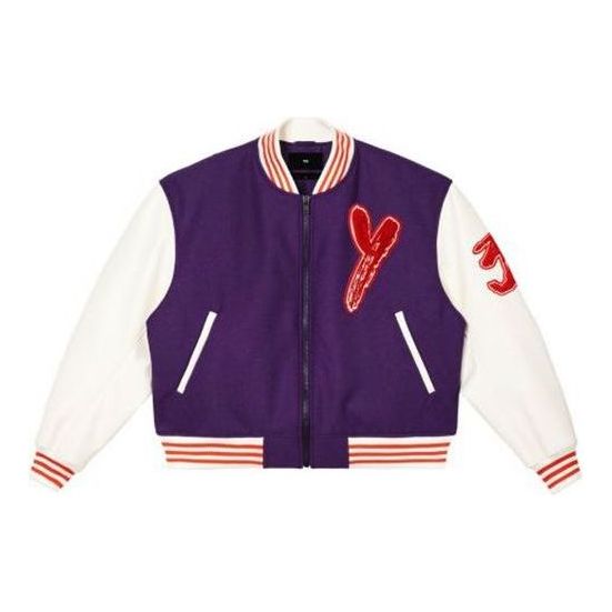 Bomber bunda adidas Originals Y-3 Letterman Jacket Fialová | IA3106, 0