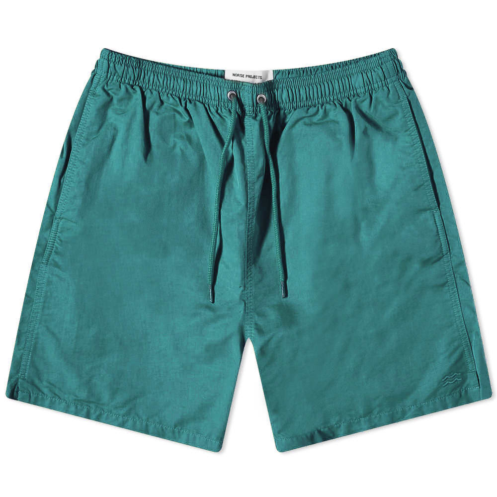 Plavky NORSE PROJECTS Hauge Swim Short Sea Tyrkysová | N35-0581-7184, 0