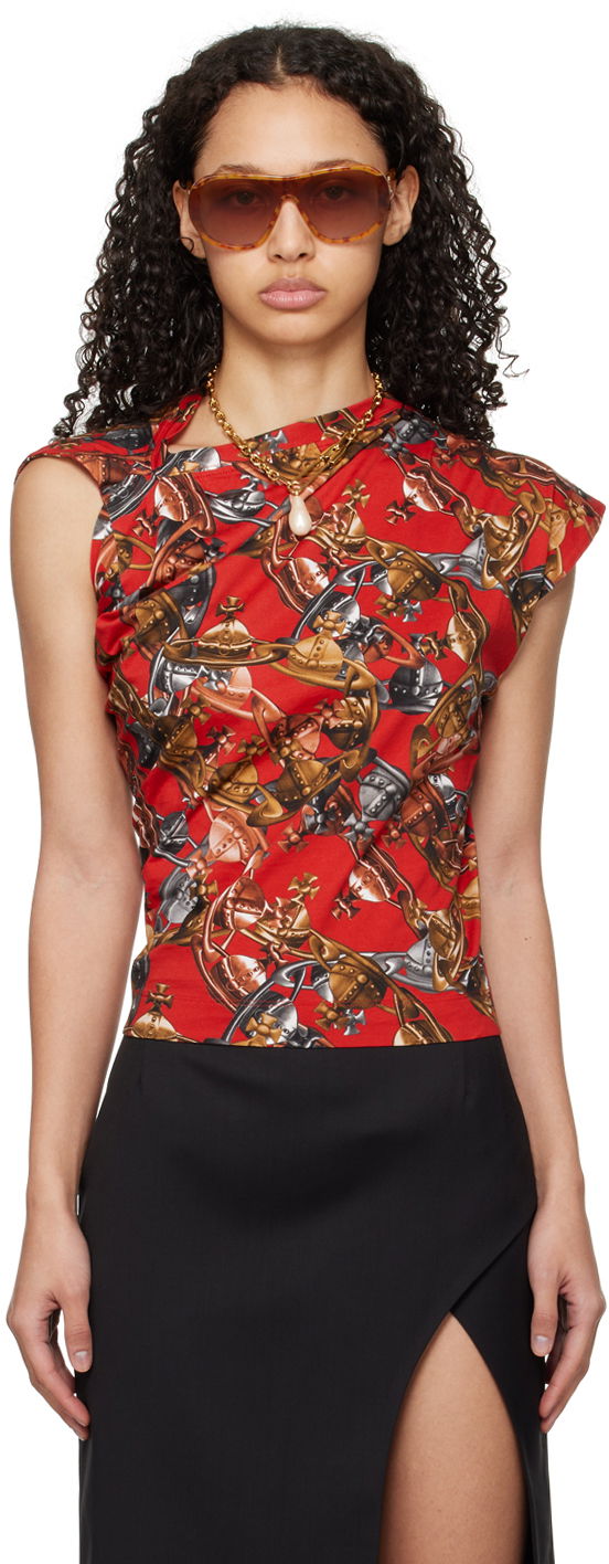 Tričko Vivienne Westwood Hebo T-Shirt Červená | 1504000A-J006F-, 0