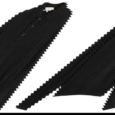 Sveter Studio Nicholson Studio Nicholson Dune Polo Sweater Čierna | DUNESN-1493-BLK, 0